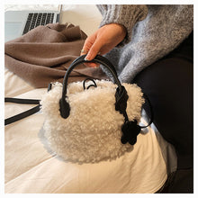 Load image into Gallery viewer, Fluffy Shoulder Bag Plush Handbag Tote Bag Ladies Messenger Bags 22430