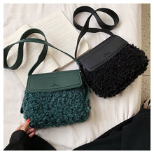 Load image into Gallery viewer, Shoulder Bags Ladies Small Plush Crossbody Bag Winter 22432