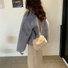 Load image into Gallery viewer, Women Fluffy Crossbody Bag Soft Fuzzy Bags Plush Shoulder Bag 22437