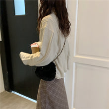 Load image into Gallery viewer, Women Fluffy Crossbody Bag Soft Fuzzy Bags Plush Shoulder Bag 22437