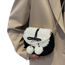 Load image into Gallery viewer, Women Fluffy Crossbody Bag Woven Fuzzy Bags Plush Shoulder Bag 22440