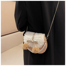 Load image into Gallery viewer, Women Fluffy Crossbody Bag Woven Fuzzy Bags Plush Shoulder Bag 22440