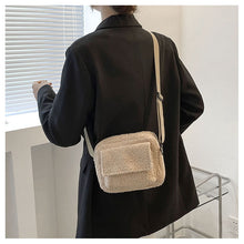 Load image into Gallery viewer, Fluffy Plush Square Shoulder Bag Crossbody Bag Female Mini Bag 22441