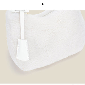 Women Winter Faux Fur Shoulder Bag Plush Handbag 22451