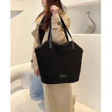 Load image into Gallery viewer, Plush Tote Bag for Women Soft Plush Shoulder Handbag 22453