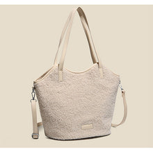 Load image into Gallery viewer, Plush Tote Bag for Women Soft Plush Shoulder Handbag 22453