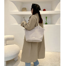 Load image into Gallery viewer, Plush Tote Bag for Women Soft Plush Shoulder Handbag 22453