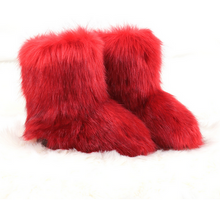 Load image into Gallery viewer, Women&#39;s Faux fur Boot Furry Fluffy Short Snow Boot  22S13