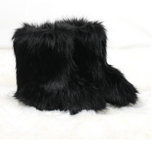 Load image into Gallery viewer, Women&#39;s Faux fur Boot Furry Fluffy Short Snow Boot  22S13