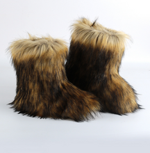 Load image into Gallery viewer, Women&#39;s Faux fur Boot Furry Fluffy Short Snow Boot  22S13