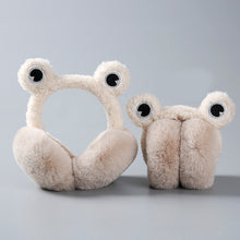 Load image into Gallery viewer, Winter Women&#39;s Frog Shape Plush Warm Earmuffs Foldable 22846