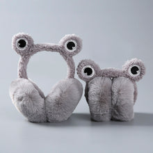 Load image into Gallery viewer, Winter Women&#39;s Frog Shape Plush Warm Earmuffs Foldable 22846