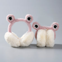 Load image into Gallery viewer, Winter Women&#39;s Frog Shape Plush Warm Earmuffs Foldable 22846