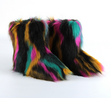 Load image into Gallery viewer, Women&#39;s Faux fur Boot Furry Fluffy Short Snow Boot  22S13