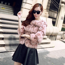 Load image into Gallery viewer, Natural Fox Fur Jacket for Women Winter Coat 14192