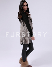 Load image into Gallery viewer, Beautiful Natural Sheep Leather Coat Jacket  Big Size Fox Fur Collar