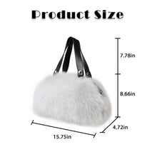 Load image into Gallery viewer, Women&#39;s Winter Fur Fox Handbag Leather Ladies Shoulder Bag FS19808