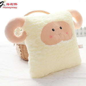 Cartoon Plush lamb pillow cow doll plush cushion office sofa sleeping pillow  22B50