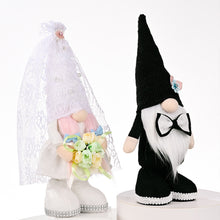 Load image into Gallery viewer, Wedding Gnome Decoration 2 Pcs Bride &amp; Bridegroom Couples Plush Dwarf Elf 22B65