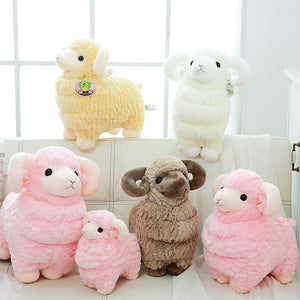 Lamb Doll Animal Plush Toy Alpaca Doll Gift For Kids  4 Colors 22B49
