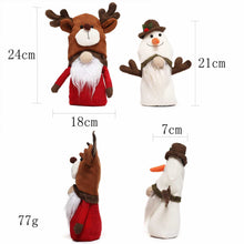 Load image into Gallery viewer, Christmas Tree Ornaments, Hanging Plush Decorations Holiday Party Santa, Snowman, Reindeer 22B59