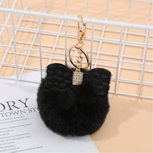 Load image into Gallery viewer, Pom Pom Keychain Artificial Fur Ball Keychain Fluffy Accessories Car Bag Charm 22C16