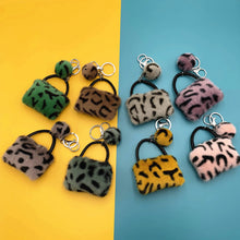 Load image into Gallery viewer, Leopard Bag Keychain Cute Plush Cartoon Pendant 22C10