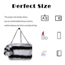 Load image into Gallery viewer, Purses for Women Rex Rabbit Fur Crossbody Bags Women&#39;s Fuzzy Shoulder Bag Fluffy Clutch Bag Christmas Gifts for Women