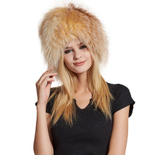 Load image into Gallery viewer, Fur Story FS17614 Women&#39;s Real Fox Fur Skullies Beanie Hat Elastic Warm Winter Hats