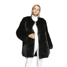 Load image into Gallery viewer, fur story Women&#39;s Fox Fur Coat for Winter Fur Jacket Round Collar 18127