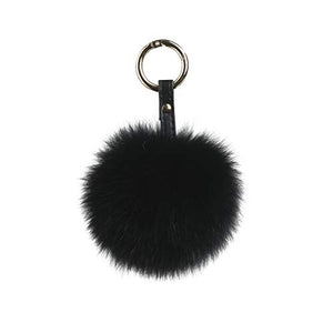 Fur Story FS16834 Fur Pom Pom KeyChain Bag Car Purse Charm Fluffy Fur Keychain Ball