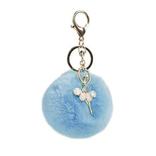 Load image into Gallery viewer, Fur Story FS16819 Fur Pom Pom KeyChain Bag Car Purse Charm Fluffy Fur Keychain Ball