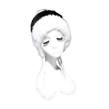 Load image into Gallery viewer, Fur Story 15664 Women&#39;s Knitted Real Mink Fur Beanie Hat Fox Fur Pom Pom Cap