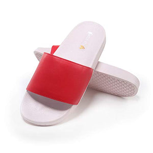 Fur Story FS20S14 Women's Slides for Outdoor Slides Sandals Slippers for Women Red Yellow Blue Green White