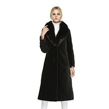 Load image into Gallery viewer, fur story Women&#39;s Lamb Fur Coat with Fur Collar Long Winter Fur Jacket 18135