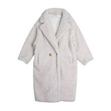 Load image into Gallery viewer, fur story Women&#39;s Lamb Fur Coat for Winter Teddy Bear Fur Jacket with Turnover Collar 18128