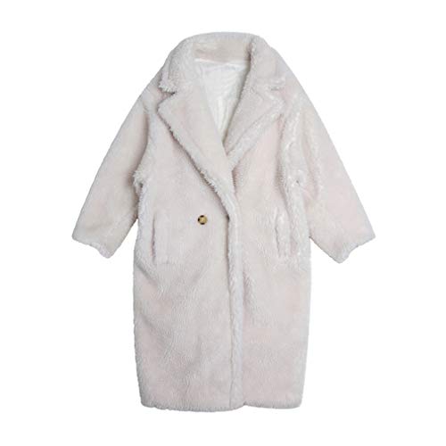 fur story Women's Lamb Fur Coat for Winter Teddy Bear Fur Jacket with Turnover Collar 18128