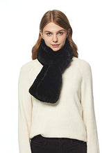 Load image into Gallery viewer, Women&#39;s Rex Rabbit Fur Scarf Ladies Winter Warm Knitted Flowers Crochet Fashion Scarf Scarves for Women Men