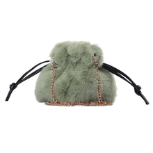Load image into Gallery viewer, Tote Bag Faux Fur Wallet Ladies Plush Tote Bag 21843