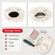 Load image into Gallery viewer, PU Leather Shoulder Bags Top-Handle Bag Braided Ruched Trendy Purse 22813