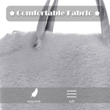 Load image into Gallery viewer, Women’s Shoulder Handbag Fluffy Faux Fur Bag Crossbody Plush Fashion Satchel 21837