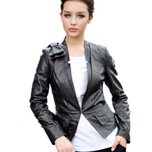 Load image into Gallery viewer, Genuine Sheep Leather Jacket Warm Coat Womens Coat