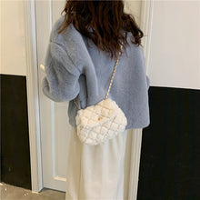 Load image into Gallery viewer, Women Fluffy Crossbody Bag Soft Fuzzy Bags Plush Shoulder Bag 22437