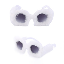 Load image into Gallery viewer, Women Plush Fuzzy Sunglasses Punk  Ladies Party Masquerade Eyewear 22811