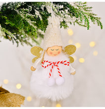 Load image into Gallery viewer, Christmas Tree Plush Ornaments Hanging Mini Angel Doll Decoration Party Gifts 22B60