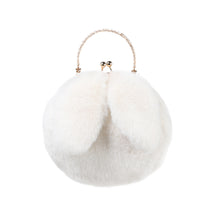 Load image into Gallery viewer, Faux Fur Wallet Fuzzy Bunny Women&#39;s Crossbody Bag Women&#39;s Plush Clutch  19820