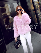 Load image into Gallery viewer, Women's Natural Fox Fur Coat Fashion Natural Color Full Sleeve