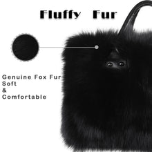 Load image into Gallery viewer, Women&#39;s Winter Fur Bag Silver Fox Handbag Leather Ladies Shoulder Bag