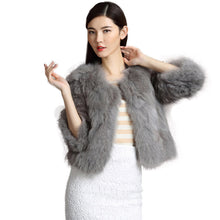 Load image into Gallery viewer, Winter Women&#39;s Natural Fur Coat Color Optional Three Quarter Sleeve