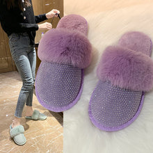 Load image into Gallery viewer, Womens Slippers Soft Plush Warm House Shoes Anti-Slip Slippers 22S22